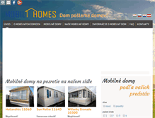 Tablet Screenshot of mobil-homes.sk